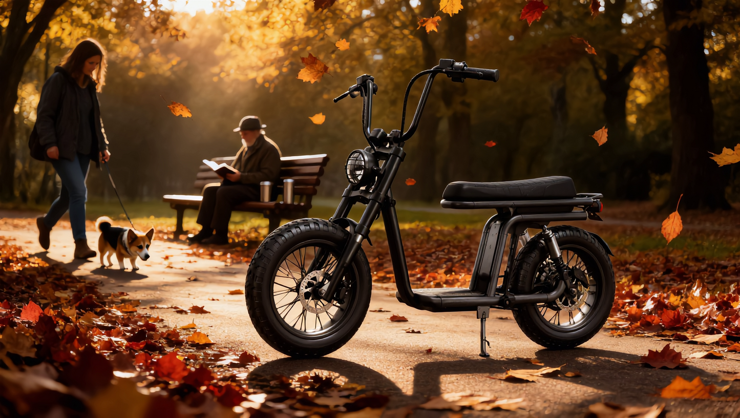 AS203 M2 Electric Cruiser Motorcycle | 60V 1500W/2000W Fat Tire Electric Bike