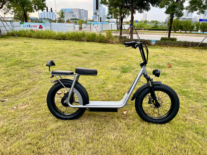 Электрический самокат AS201 с интеллектуальным дисплеем и отображением подробных данных о поездке.