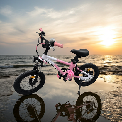 Электрический велосипед K16 розового цвета – нежная мощность, созданная специально для девочек.