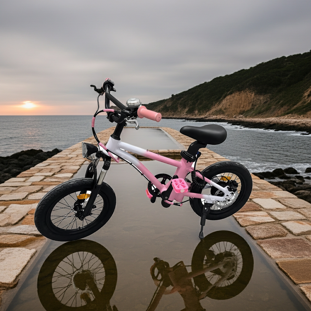 Электрический велосипед K16 розового цвета – нежная мощность, созданная специально для девочек.