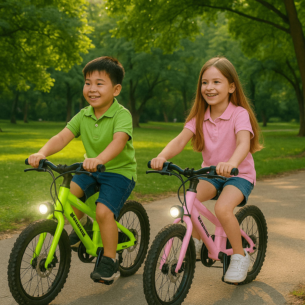 K16 Kids Electric Bike – 24V 5Ah Battery, 16 - Inch Wheel, 20km Range, Safe 20km/h Speed | Lightweight 12kg | For Kids Ages 5–10 - Airplaying Scooter