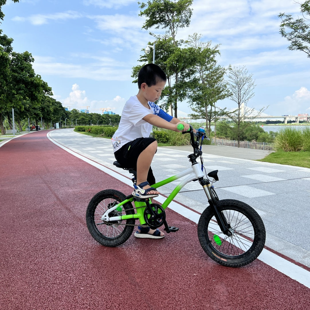 Детский электровелосипед K16 – аккумулятор 24 В 5 Ач, 16-дюймовые колеса, запас хода 20 км, безопасная скорость 20 км/ч | Легкий вес 12 кг | Для детей от 5 до 10 лет