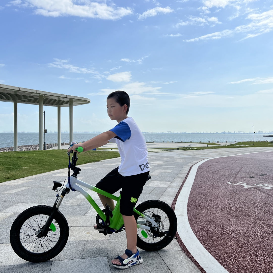 Детский электровелосипед K16 – аккумулятор 24 В 5 Ач, 16-дюймовые колеса, запас хода 20 км, безопасная скорость 20 км/ч | Легкий вес 12 кг | Для детей от 5 до 10 лет