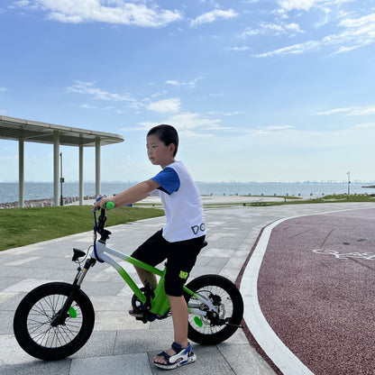 Детский электровелосипед K16 – аккумулятор 24 В 5 Ач, 16-дюймовые колеса, запас хода 20 км, безопасная скорость 20 км/ч | Легкий вес 12 кг | Для детей от 5 до 10 лет