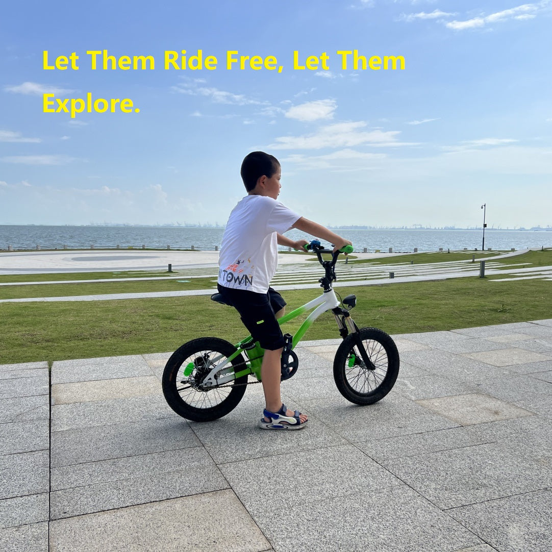 Детский электровелосипед K16 – аккумулятор 24 В 5 Ач, 16-дюймовые колеса, запас хода 20 км, безопасная скорость 20 км/ч | Легкий вес 12 кг | Для детей от 5 до 10 лет