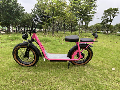 Pink Urban Electric Scooter – AS201 & AS202 Women Friendly & Heavy Rider Commuter E - Scooter - Airplaying Scooter
