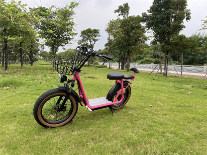 Pink Urban Electric Scooter – AS201 & AS202 Women Friendly & Heavy Rider Commuter E - Scooter - Airplaying Scooter